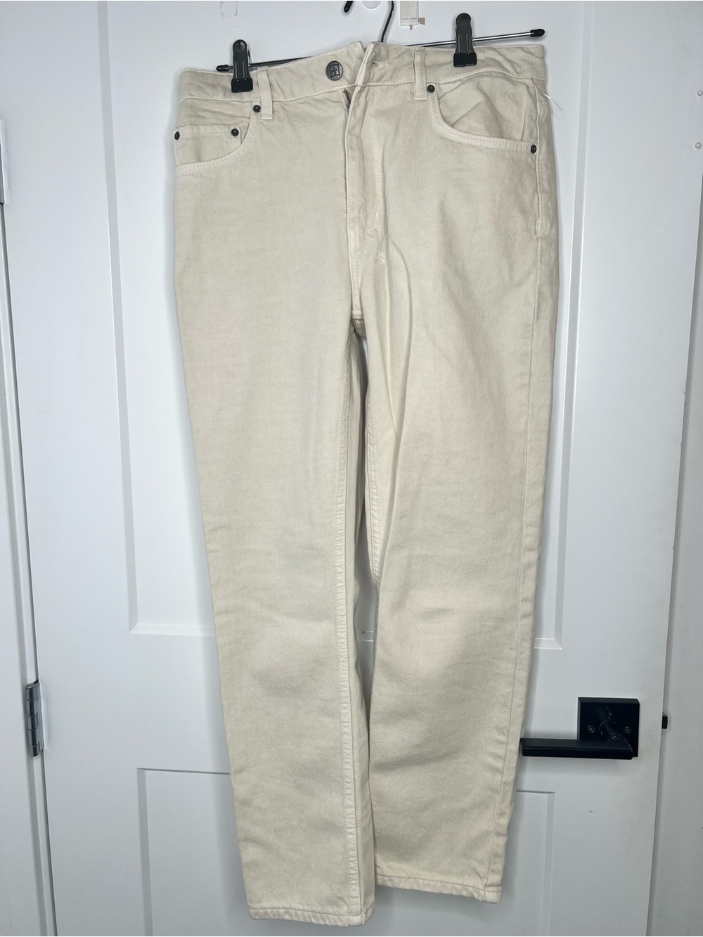 Ksubi Off-White Jeans with Black Branded Tag